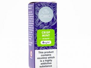 Cirro E-Liquid  Crisp Mint  10ml x 4 bottles - 50-50 pg-vg 6mg ( Utterly Menthol )
